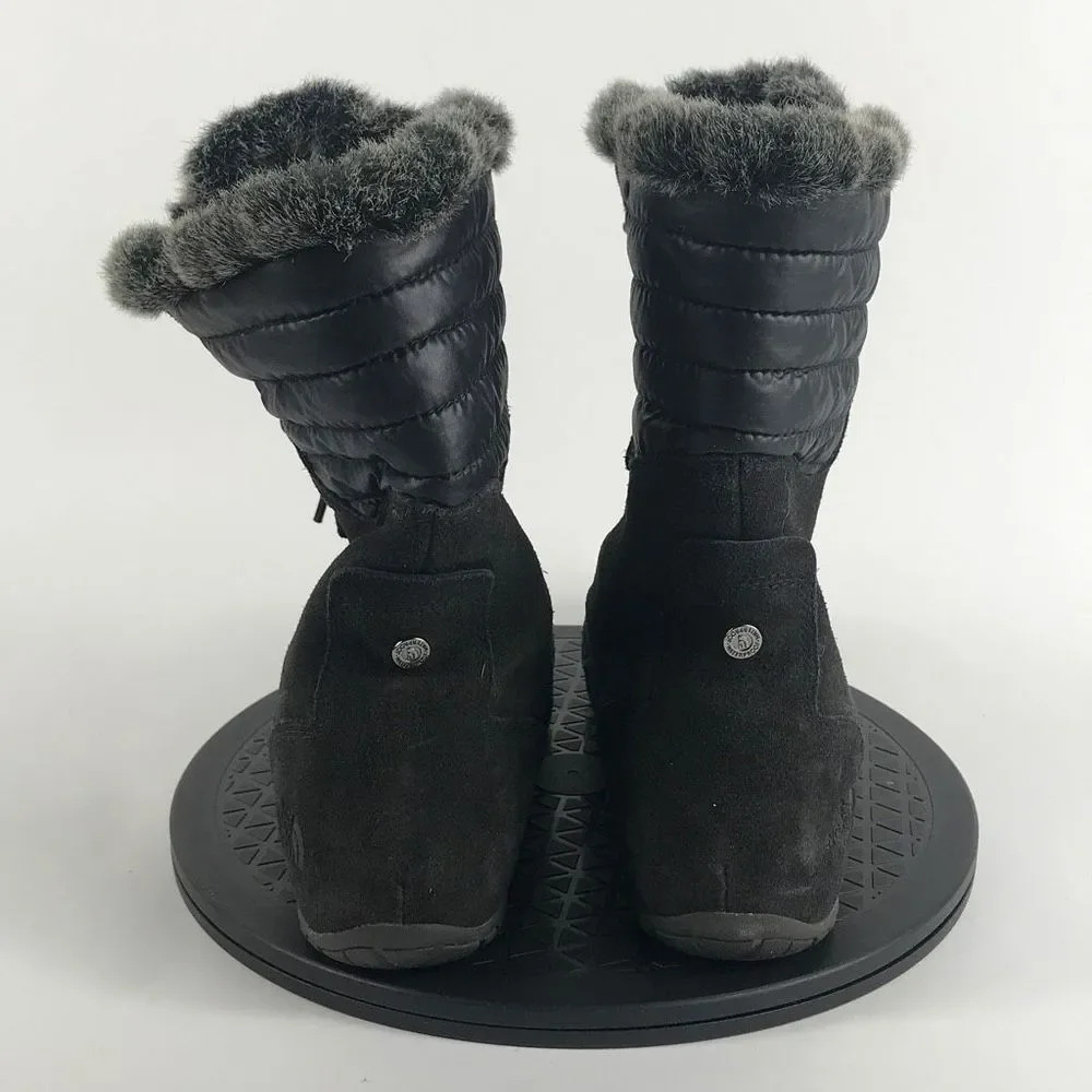 The North Face Nuptse Purna II Black Suede Winter Boots Women’s Size 9.5 - Picture 6 of 11